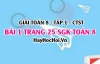 Giải bài 1 trang 25 Toán 8 Tập 1 SGK Chân trời sáng tạo
